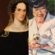 oil portraits of two women