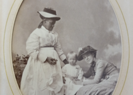 Black woman with small son and mother. PHoto 1882