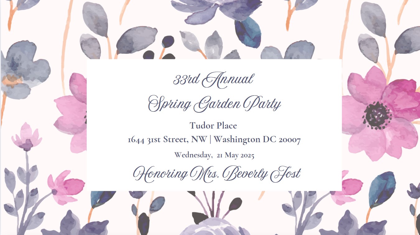 2025 Cover of the Garden Party Program booklet